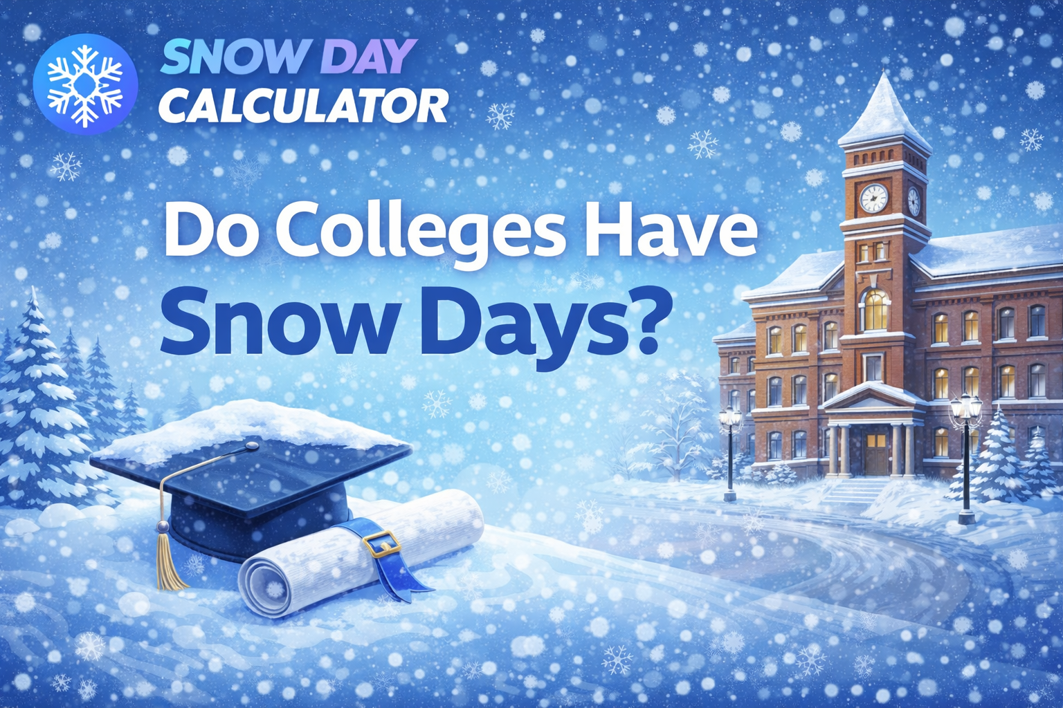 do colleges have snow days